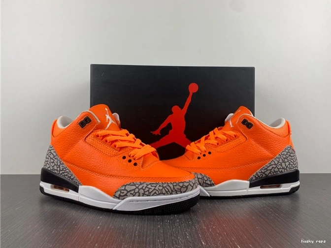 Cheap Husky 3 Orange Retro Jordan CT8532- 3833 Practical 1028